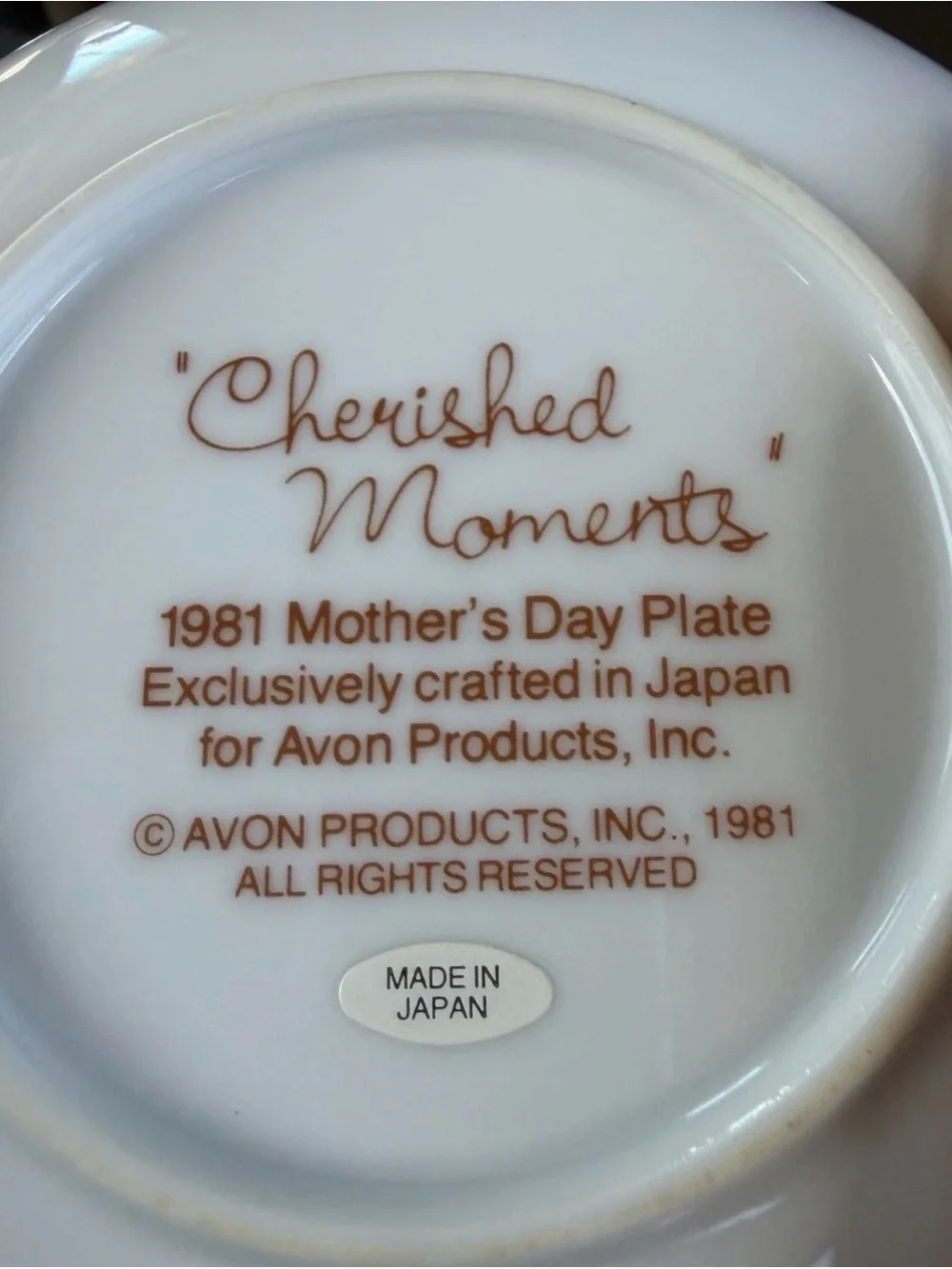 Avon 4 Collectible Decorative Plates - Green Accent 1980-84
